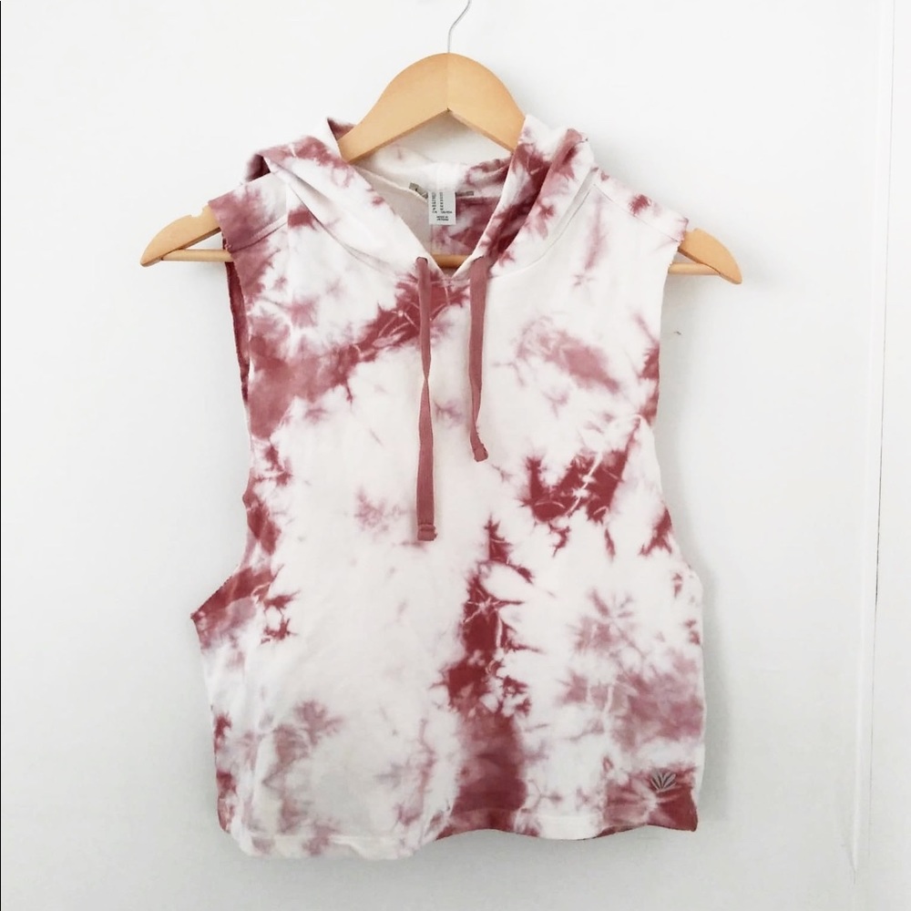 F21 Mauve Tie Dye Active Sweatshirt Tank